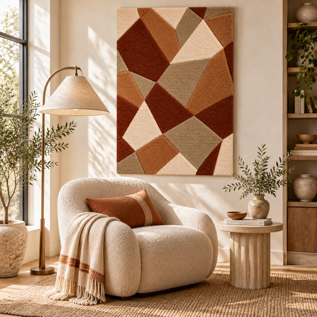 Canyon Facet Mosaic — front-facing room scene [room-front]