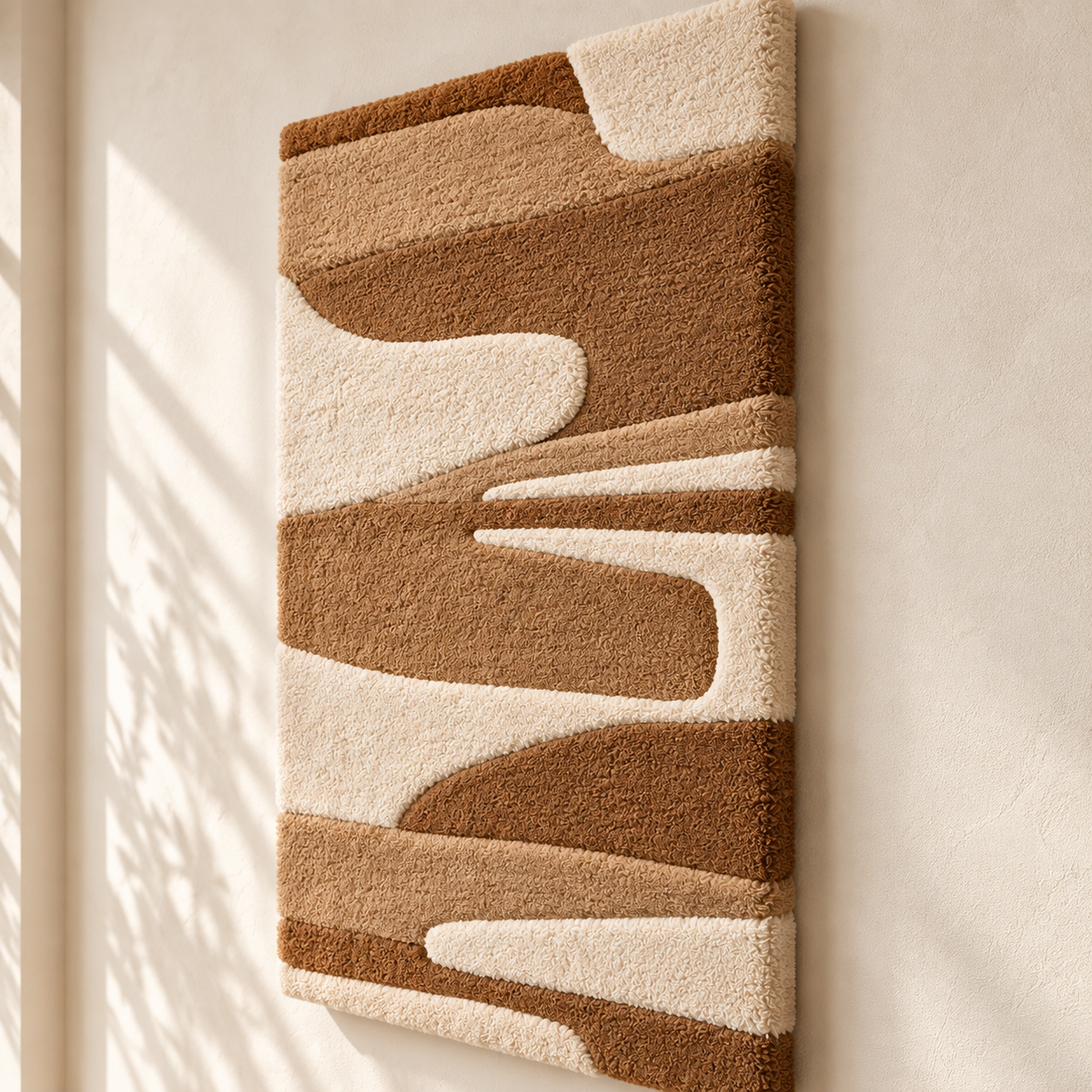 Caramel River Ribbons — angled relief view