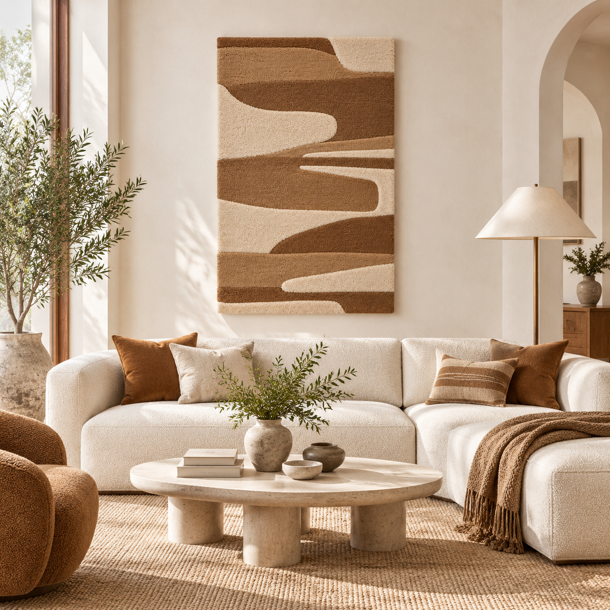 Caramel River Ribbons — front-facing room scene [room-front]