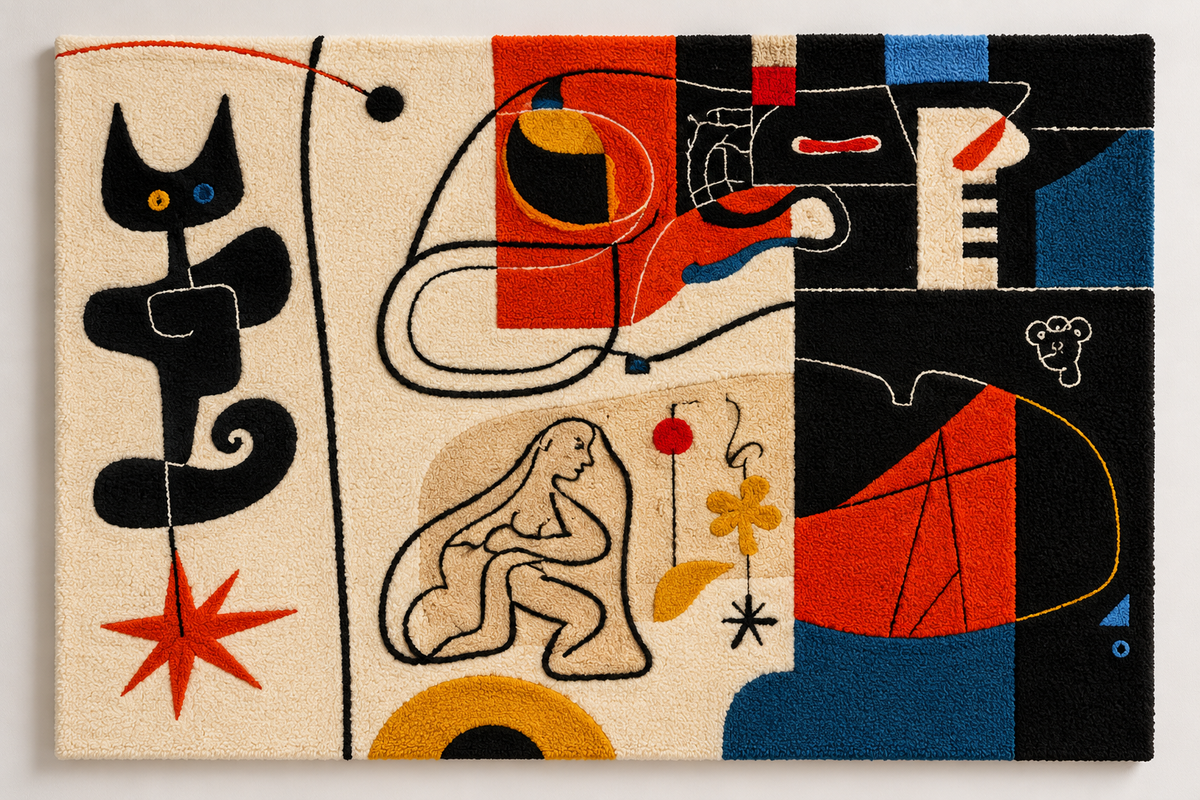 Cat And Cosmic Lines by Hewn Earth Studio — additional product view