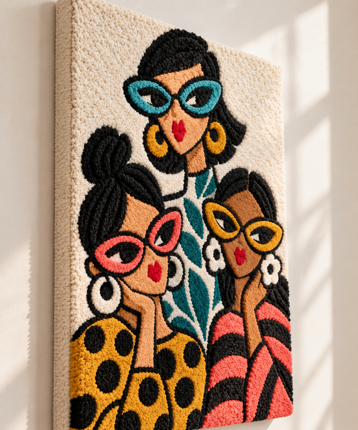 Hewn Earth Cat-Eye Companions wall art featuring two stylized cat-eye illustrations in a modern, artistic design.