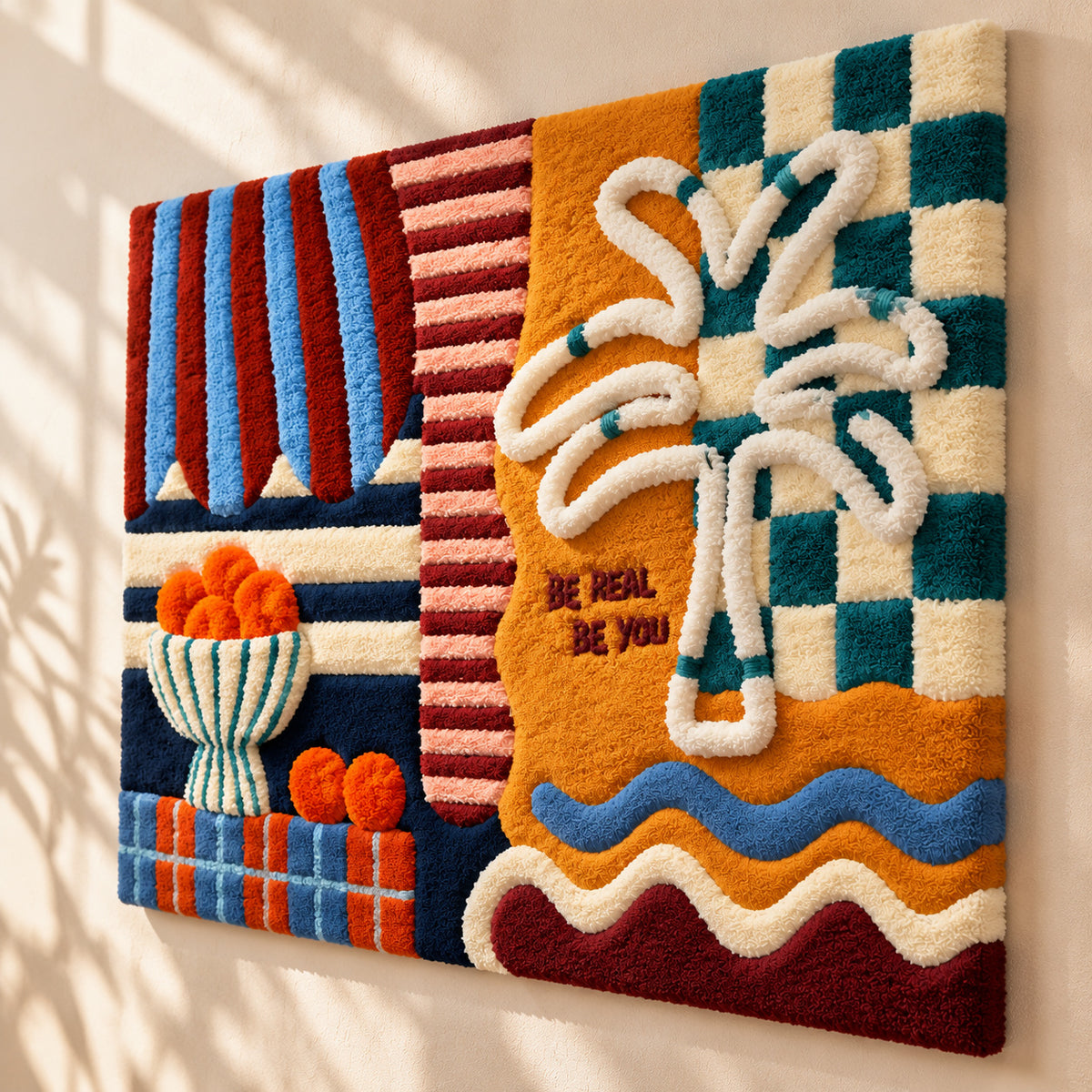 be real be you by Cata Jau — angled relief view