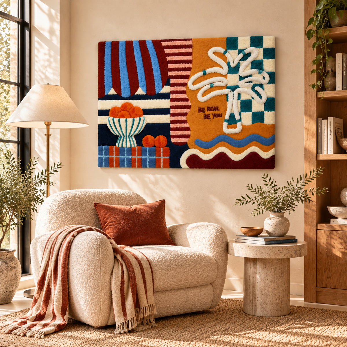 be real be you by Cata Jau — room setting