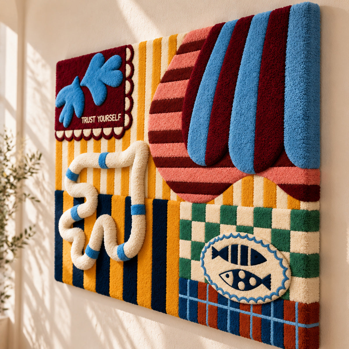 trust yourself 1 by Cata Jau — angled relief view