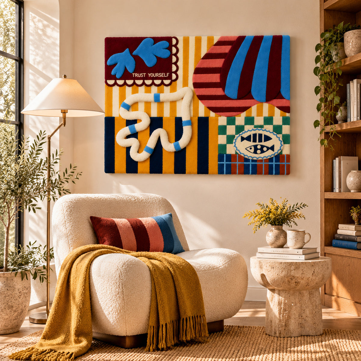 trust yourself 1 by Cata Jau — room setting