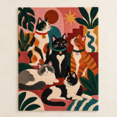 Cats in the Courtyard