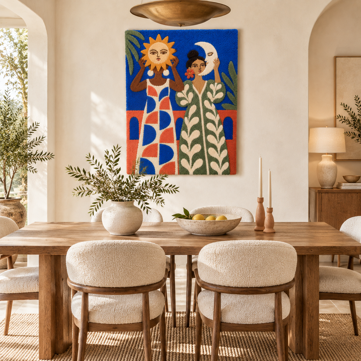 Celestial Keepers in Blue — room setting