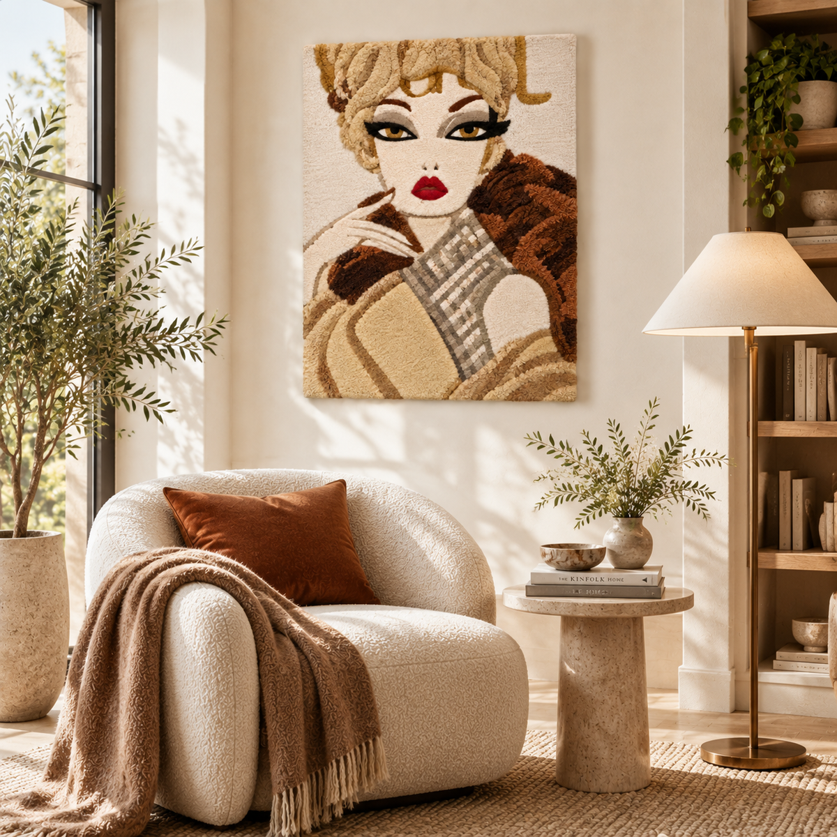Champagne Curl Muse — room setting 2