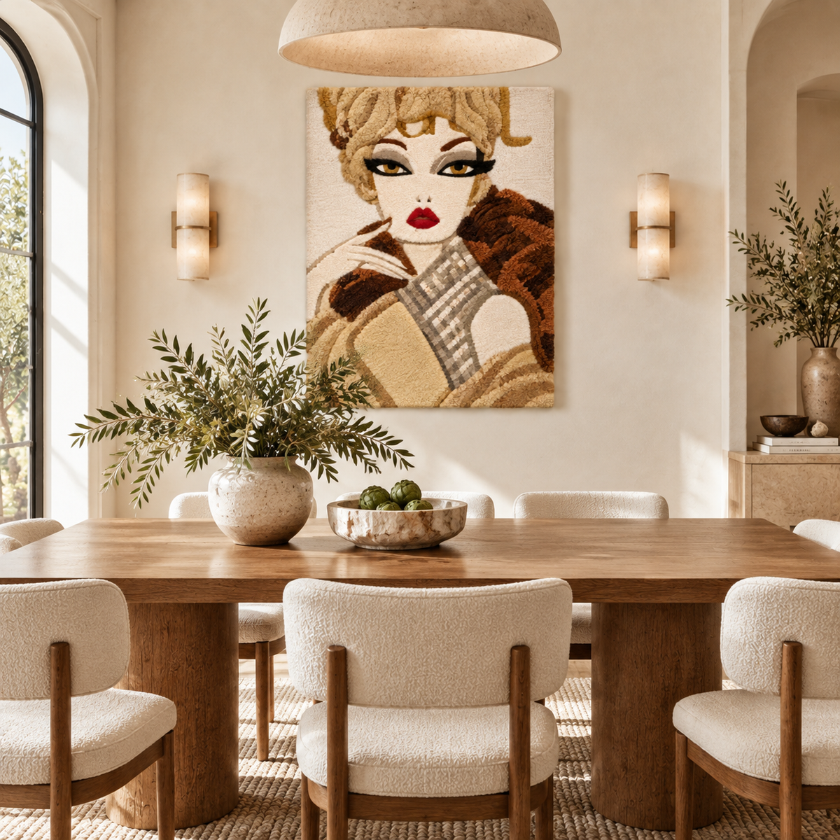 Champagne Curl Muse — room setting 3