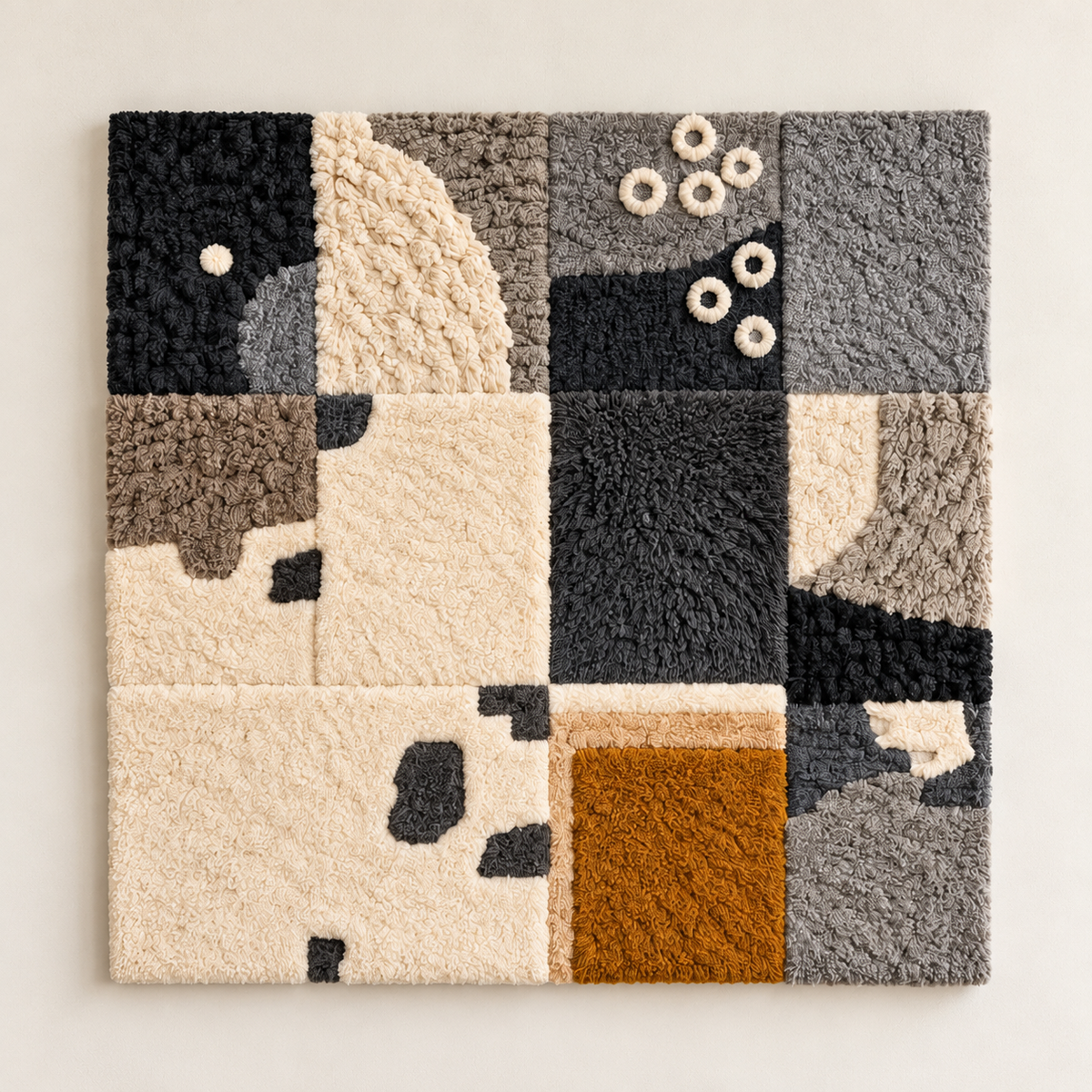 Charcoal Patchwork Study by Hewn Earth Studio — front product view [product-light]
