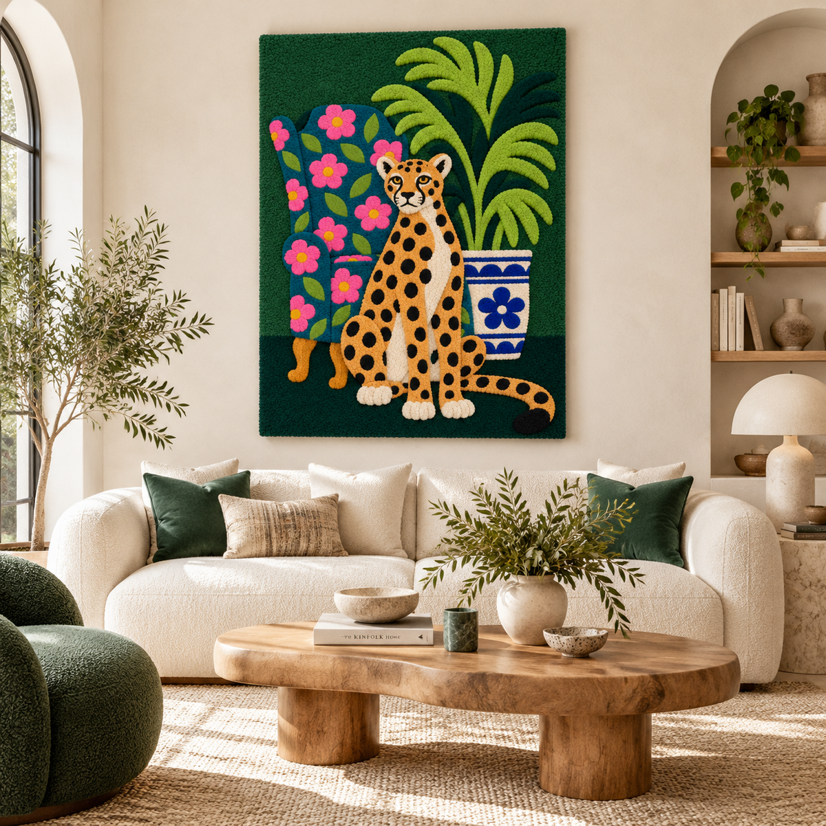 Cheetah in the Palm Garden — front-facing room scene [room-front]