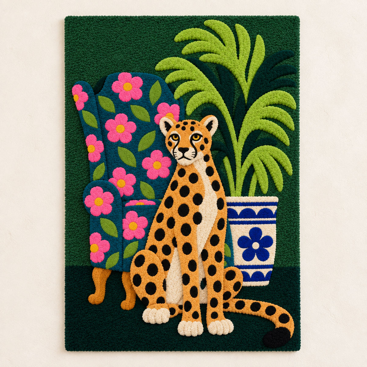 Cheetah in the Palm Garden — front product view [product-light]