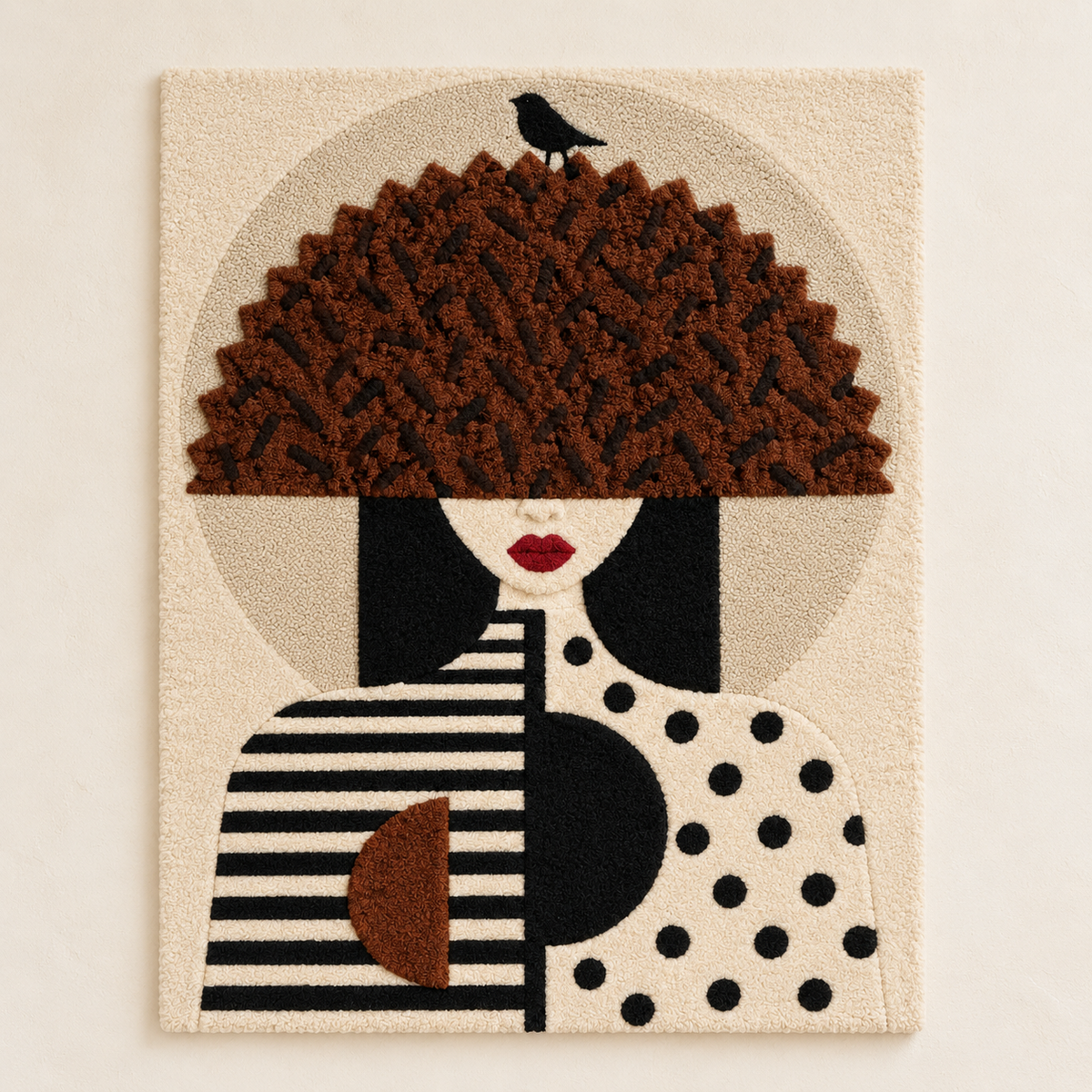 Chestnut Crown with Tiny Bird — front product view [product-light]