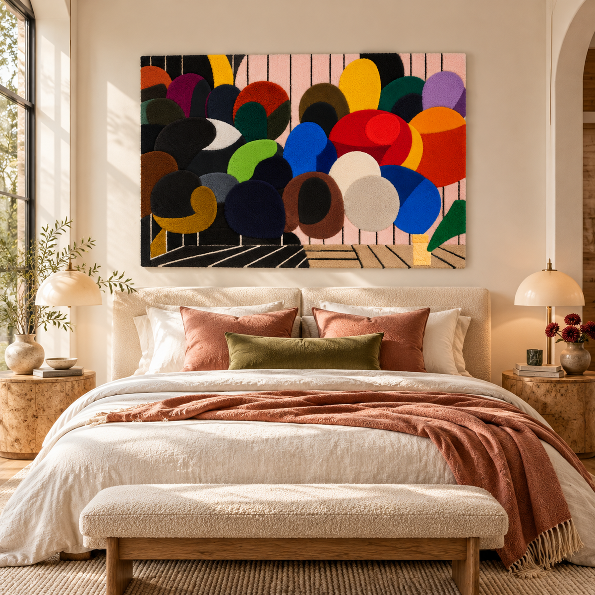 Chromatic Pebble Gathering by Hewn Earth Studio — room setting