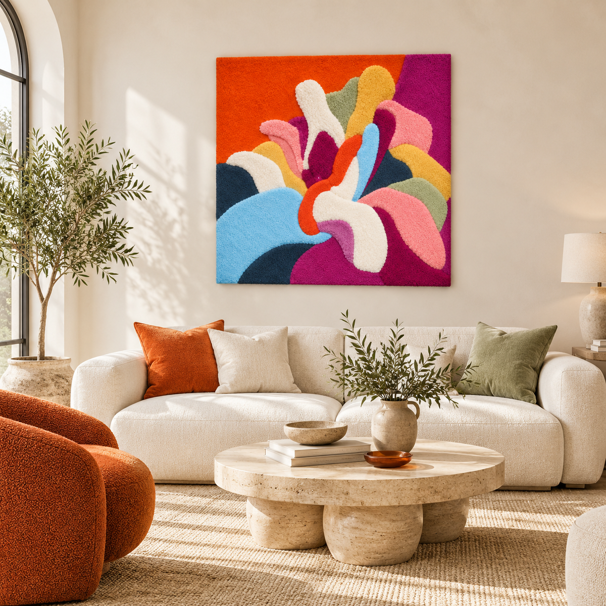 Chromatic Plume — front-facing room scene