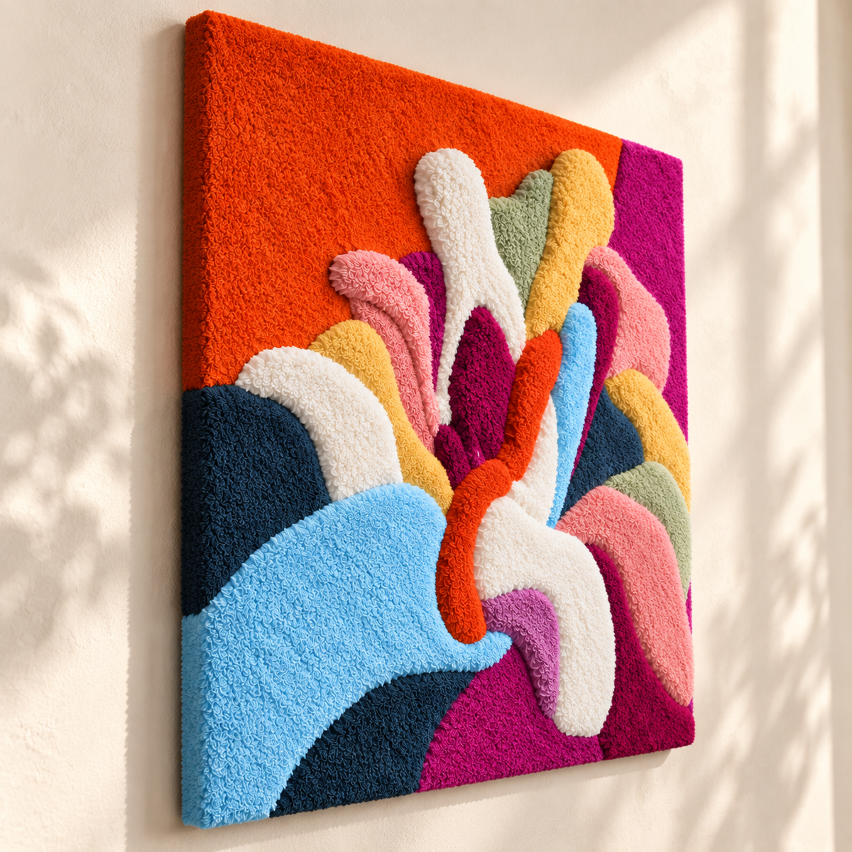 Chromatic Plume — angled relief view