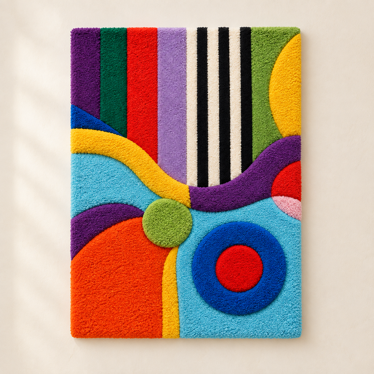 Hewn Earth Chromatic River Jazz wall art featuring vibrant abstract colors and flowing river-inspired design.