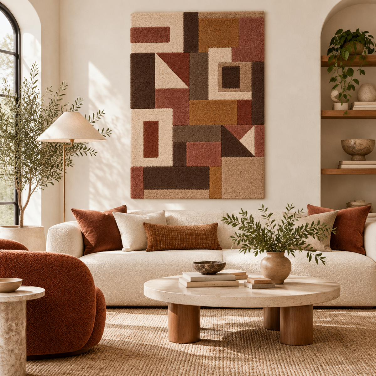 Cinnamon Patchwork Architecture — front-facing room scene [room-front]