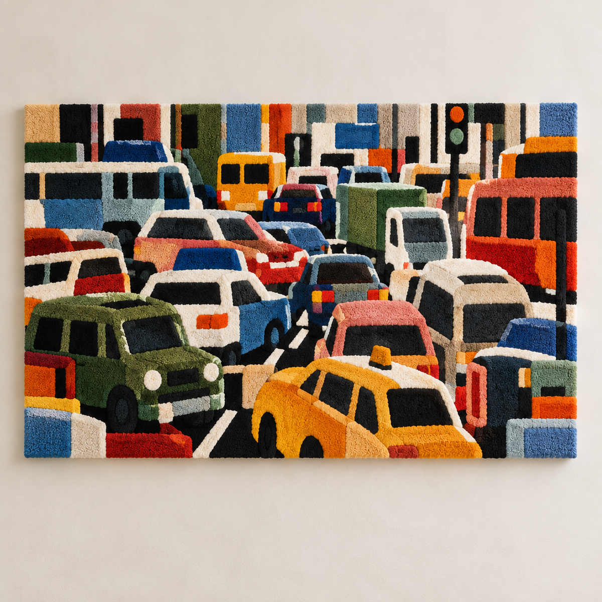 City Traffic Rhythm by Hewn Earth Studio — front product view [product-light]