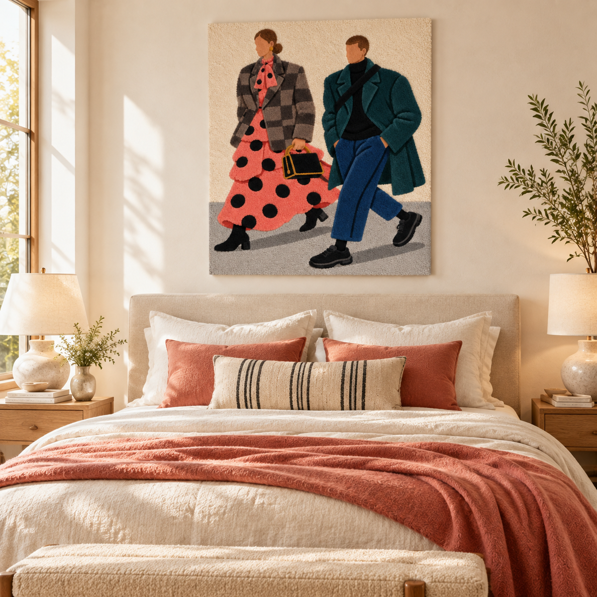 City Walk in Coral — room setting 1