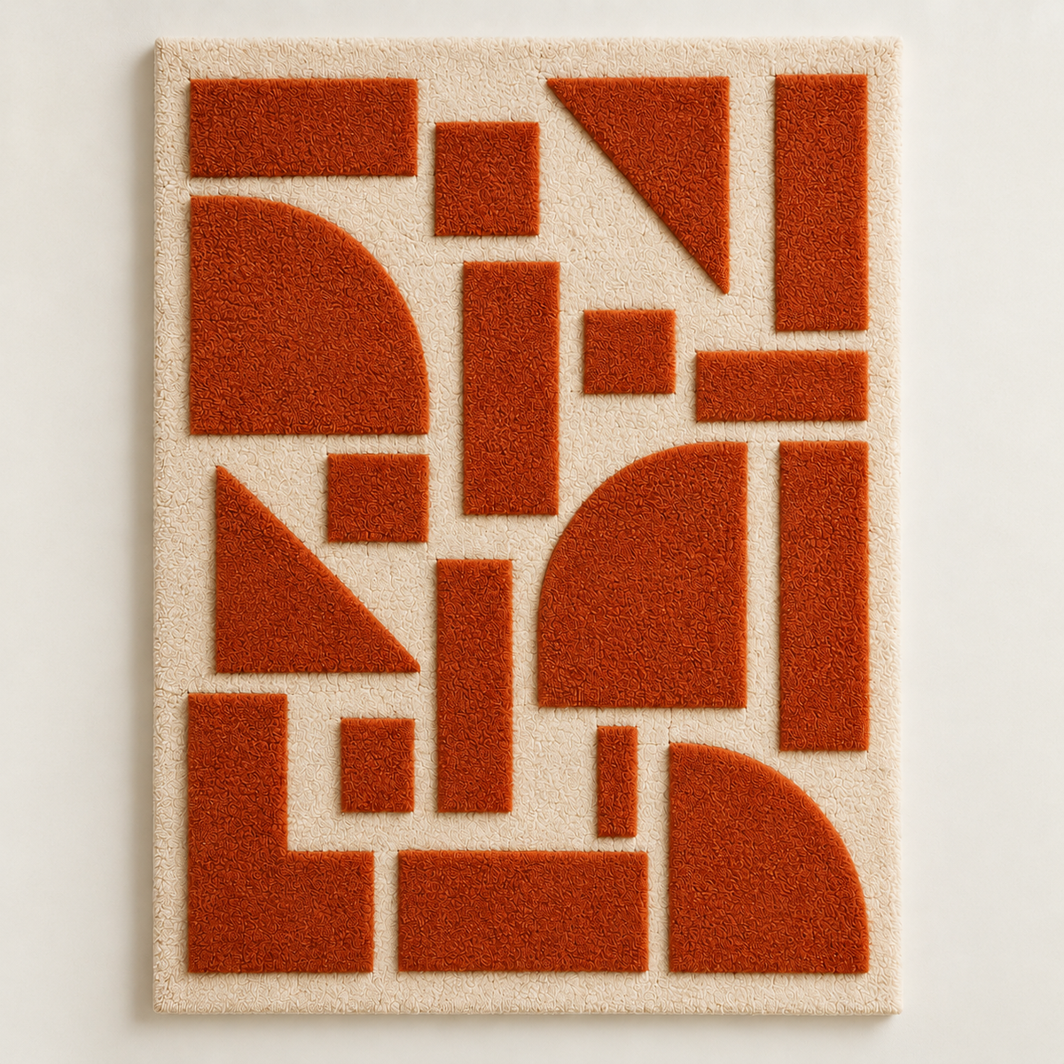 Clay Geometry in Ivory Channels — front product view [product-light]