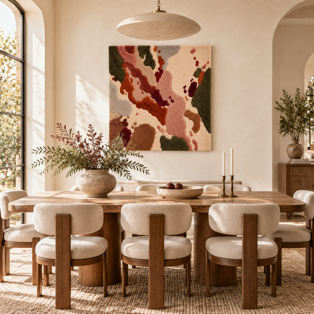 Clay River Traces — room setting 3