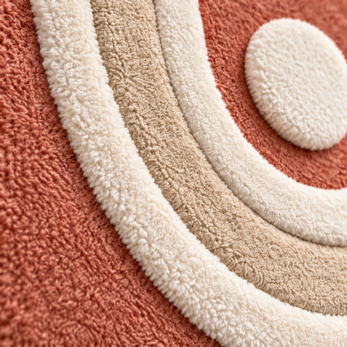 Close-up of Hewn Earth Clay Twin Arch Portals wall art featuring detailed clay textures and intricate arch designs.