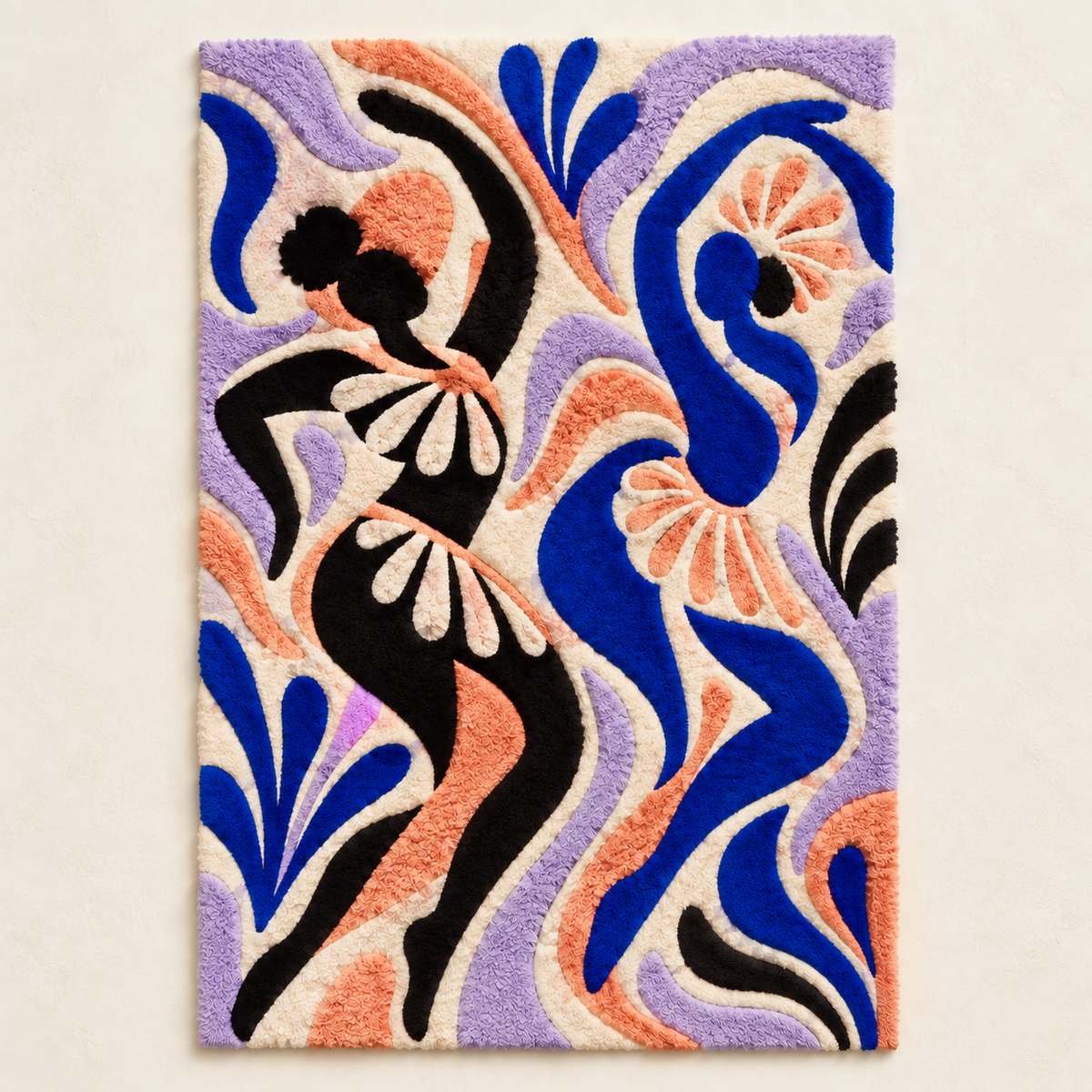 Cobalt and Coral Dance — front product view [product-light]