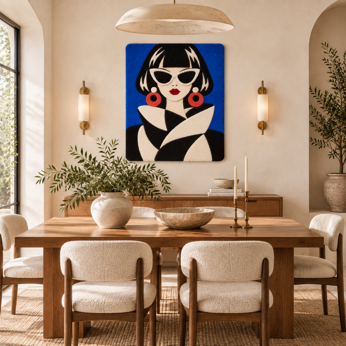 Cobalt Cat Eye Muse — room setting 3