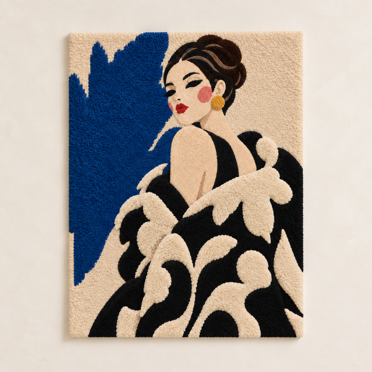 Cobalt Evening Wrap — front product view [product-light]