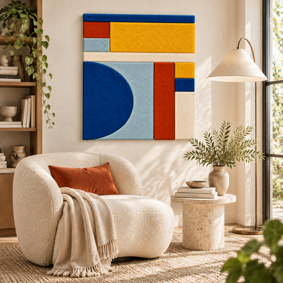 Cobalt Half Moon beneath a Golden Bar — front-facing room scene [room-front]