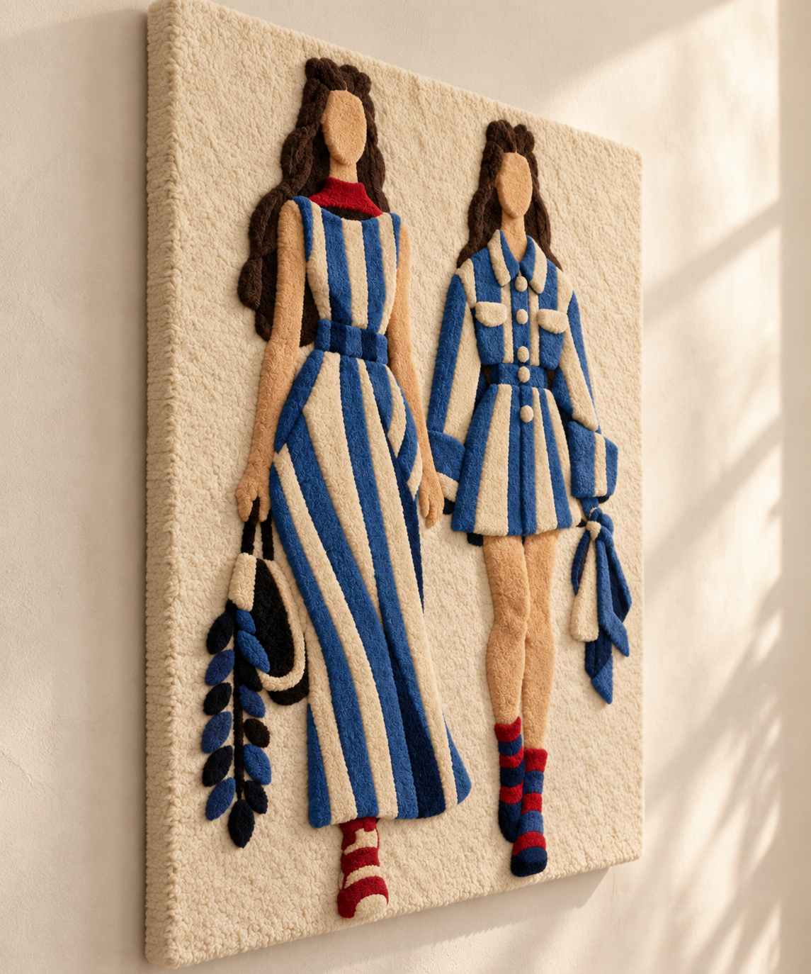 Cobalt Stripes City Sisters — angled relief view