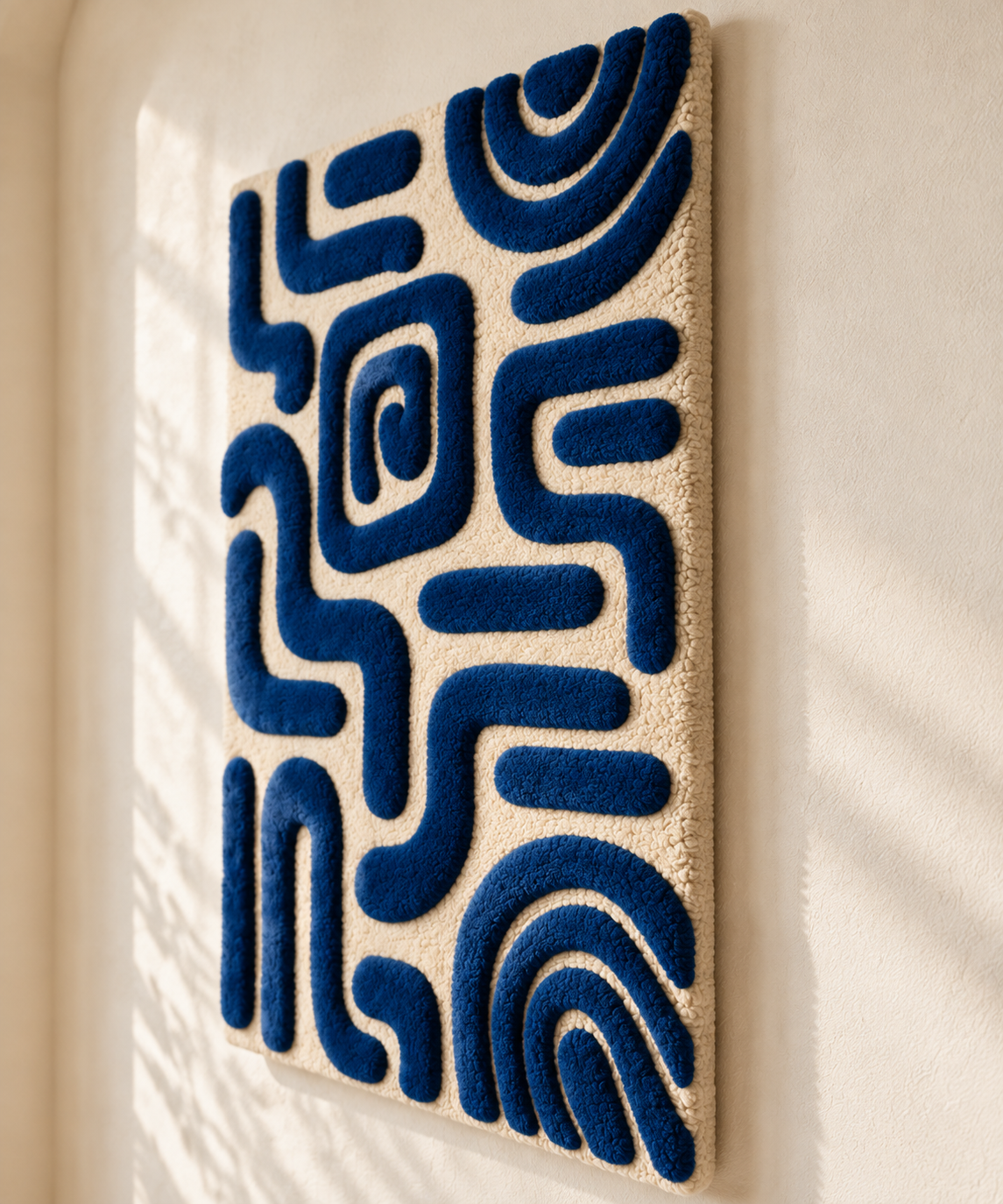 Cobalt Wandering Paths — angled relief view