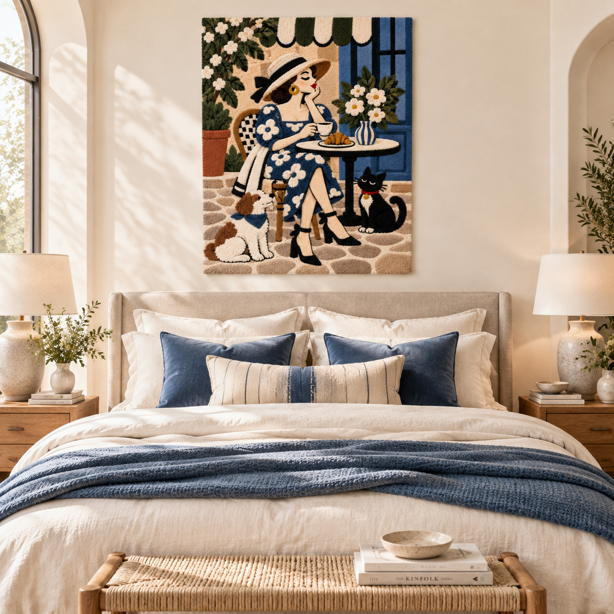 Coffee Beneath the Blue Awning — room setting 1