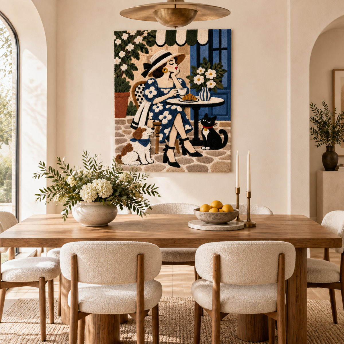 Coffee Beneath the Blue Awning — room setting 2