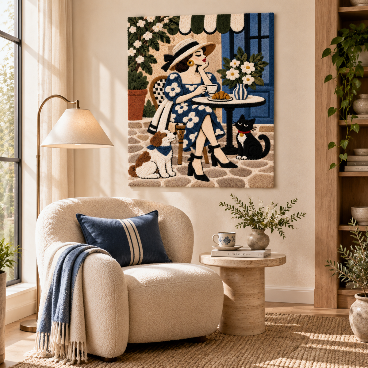 Coffee Beneath the Blue Awning — room setting 3