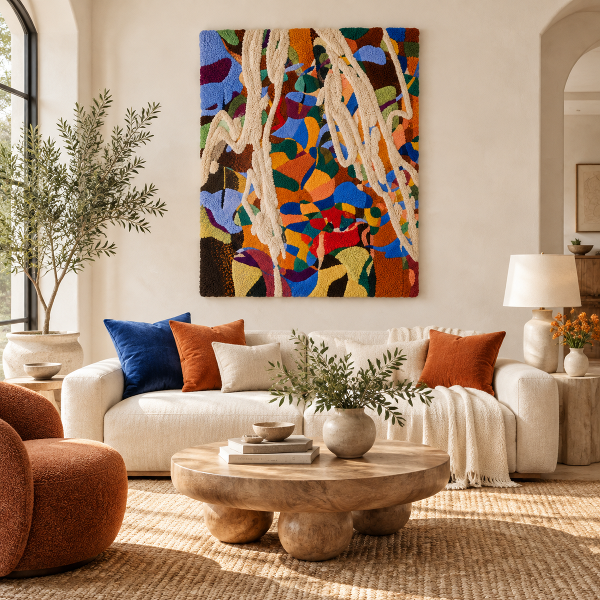 Colourfall and Ivory Loops — front-facing room scene