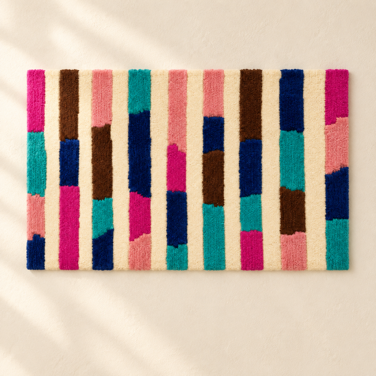 Hewn Earth Confetti Colonnade wall art featuring vibrant, colorful confetti patterns on a light background for modern home decor.