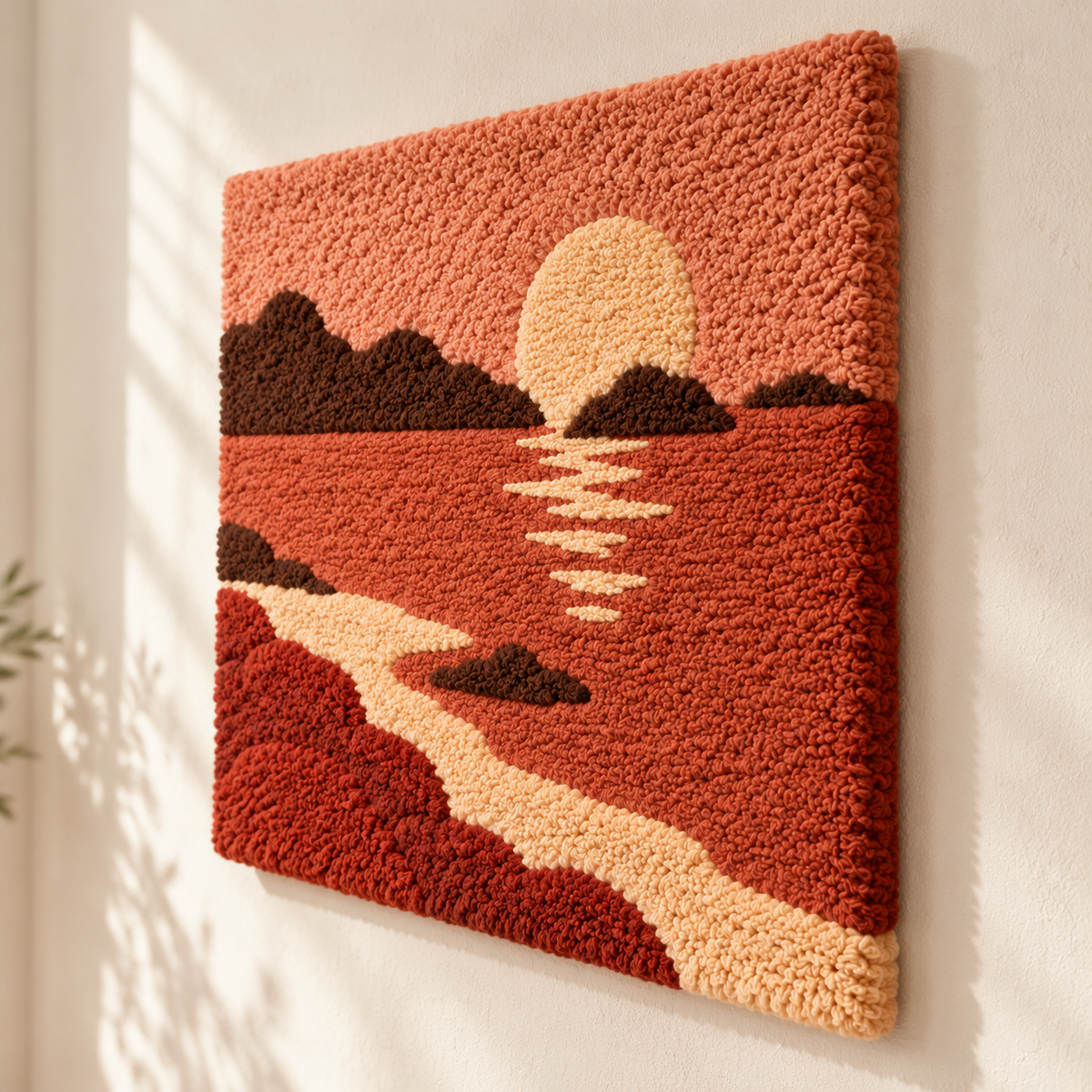 Copper Tide at Sundown — angled relief view