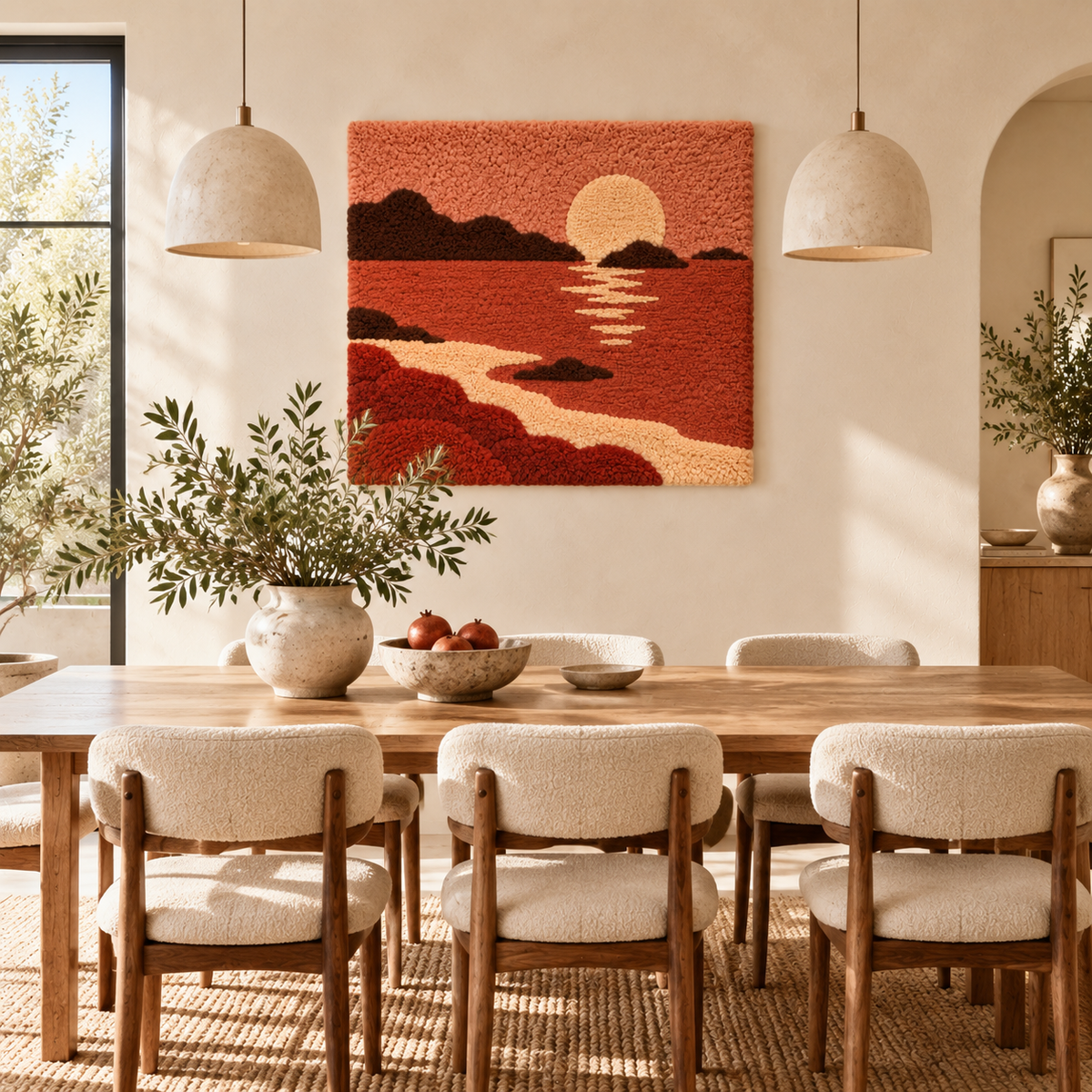 Copper Tide at Sundown — room setting 1