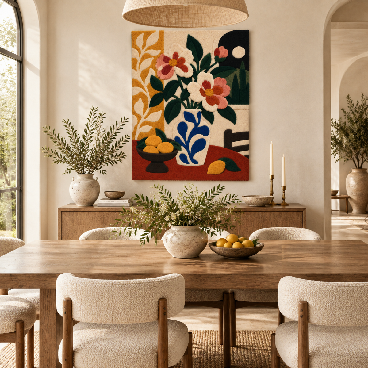 Coral Blooms and Lemon Bowl — room setting 2