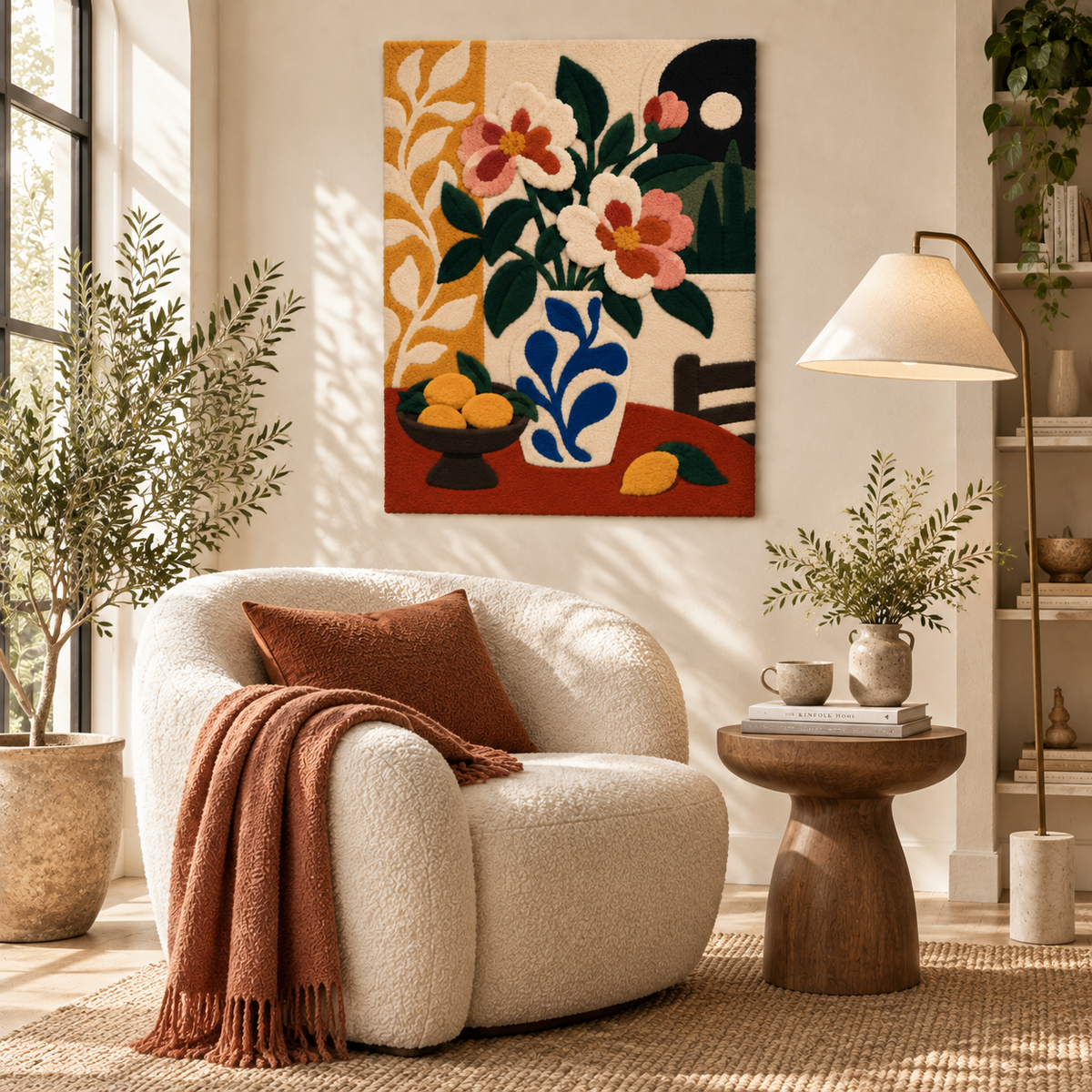 Coral Blooms and Lemon Bowl — room setting 3