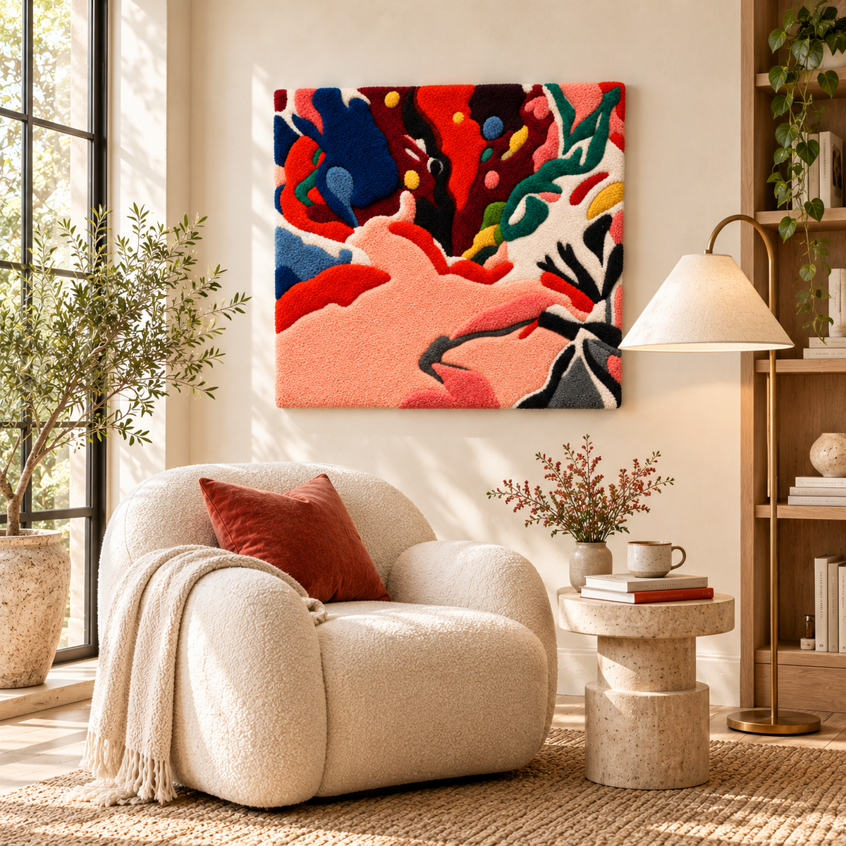Coral Colour Eruption — room setting 1