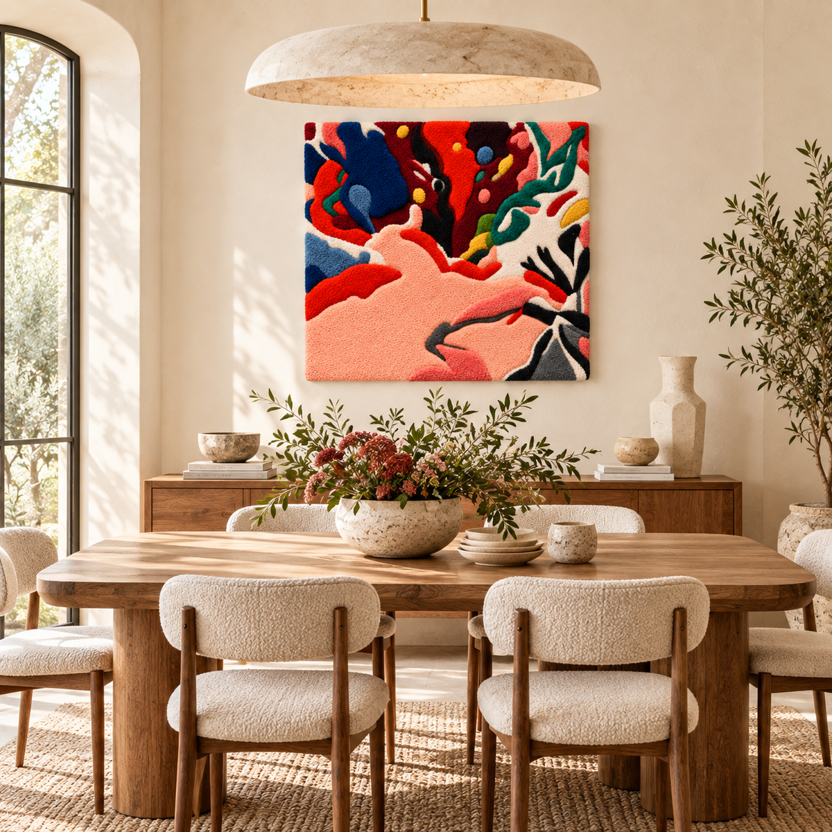 Coral Colour Eruption — room setting 3