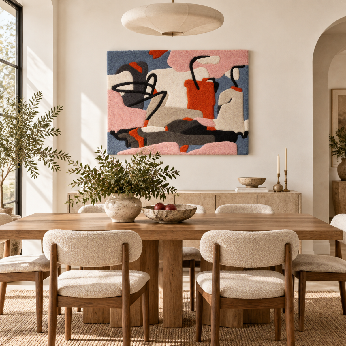 Coral Ink Conversation — room setting 3