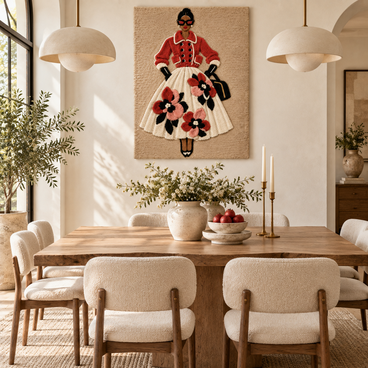 Coral Jacket Blooming Promenade — room setting