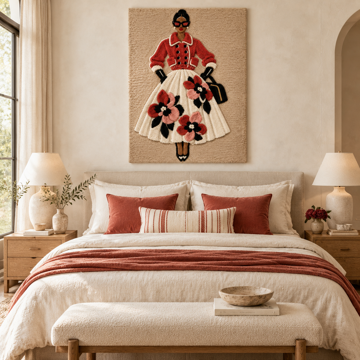 Coral Jacket Blooming Promenade — room setting