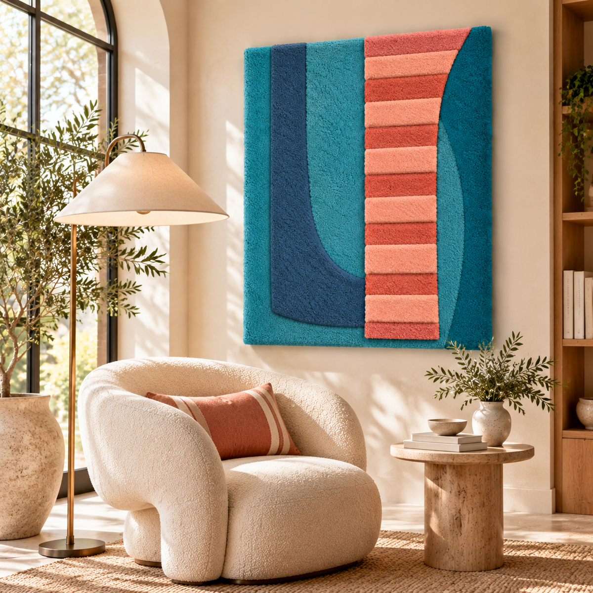 Coral Ladder Curve by Hewn Earth Studio — room setting