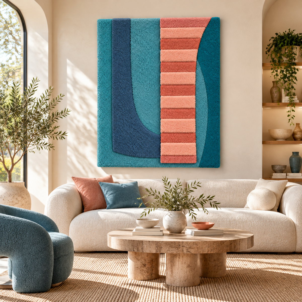 Coral Ladder Curve by Hewn Earth Studio — room setting