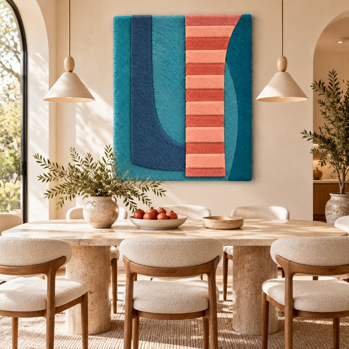 Coral Ladder Curve by Hewn Earth Studio — room setting